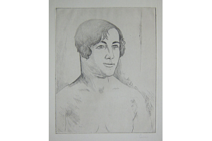 Otakar Kubín - Poprsí ženy s krátce střiženými vlasy